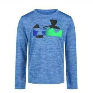Under Armour Boys' Long Sleeve Althetic Blue Shirt – Size 5 Youth